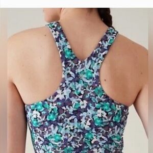 Athleta Blue and Green Crop Top
